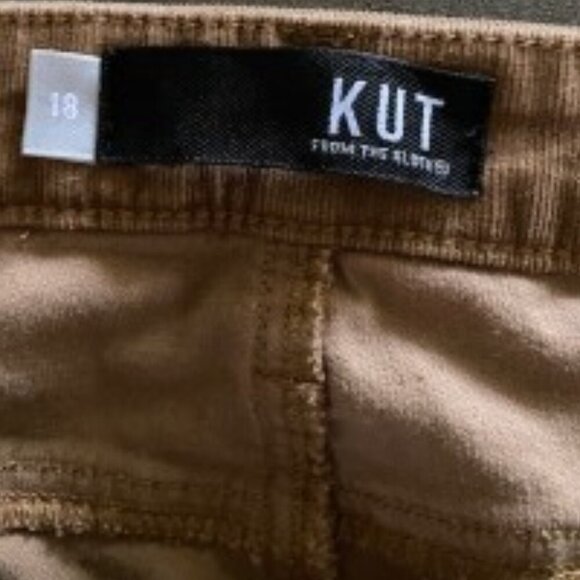 Kut from the Kloth Karen Brown Baby Boot Corduroy Pants 18 - Picture 4 of 5